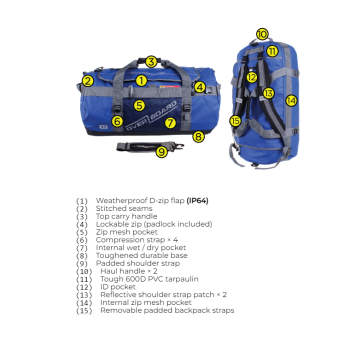 Overboard Adventure Weatherproof Duffel Bag 2