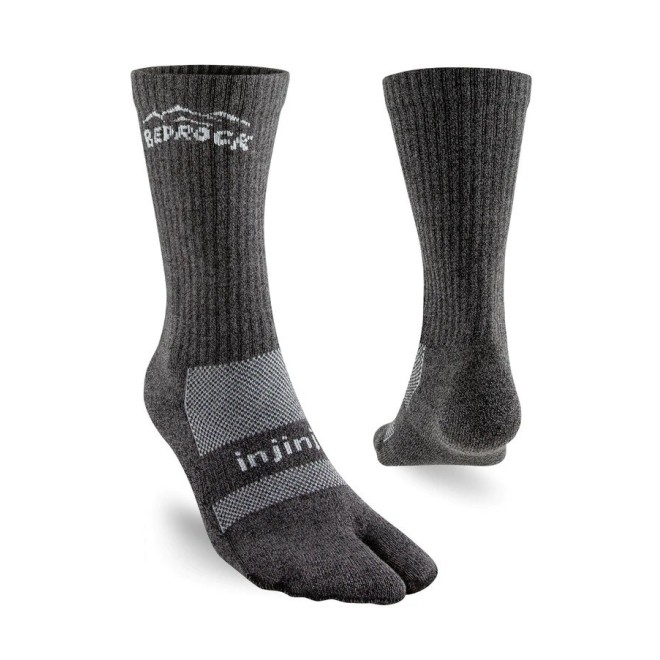 Bedrock Crew Performance Split-Toe Socks (Salmon and Granite)) 