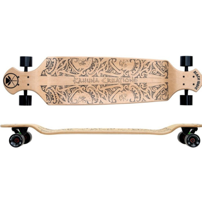 Black Wave (Natural) Drop Deck 43" Longboard