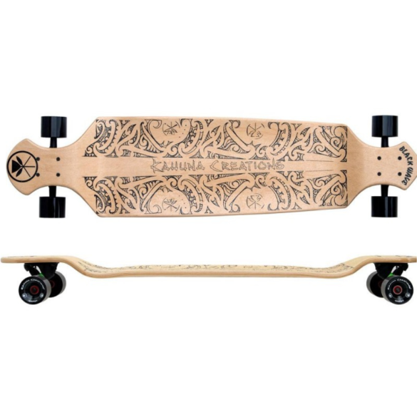 Black Wave (Natural) Drop Deck 43" Longboard