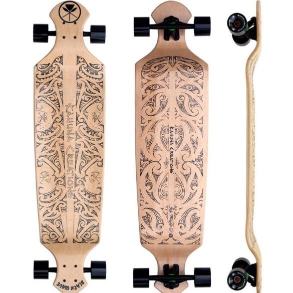 Black Wave (Natural) Drop Deck 43" Longboard