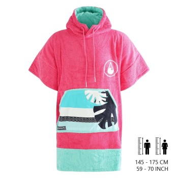 WAVE HAWAII Poncho Pink Wave