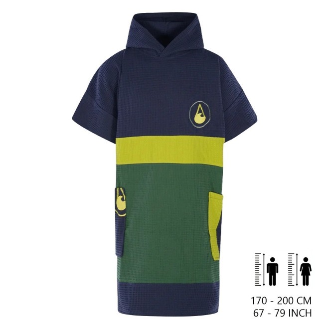 WAVE HAWAII Travel Poncho Pampatar (blau-gelb-grün)